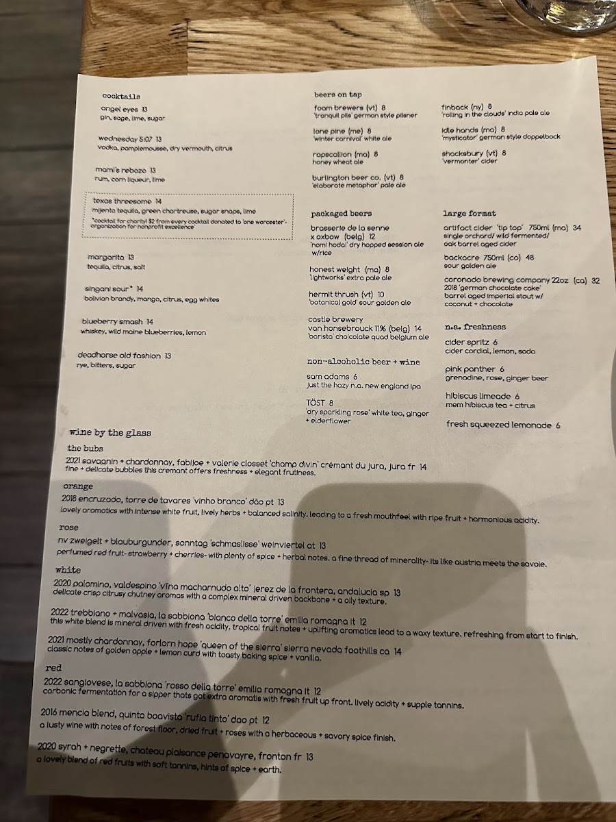 Menu - Deadhorse Hill photo 4