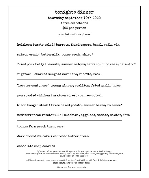 Menu - Deadhorse Hill photo 8